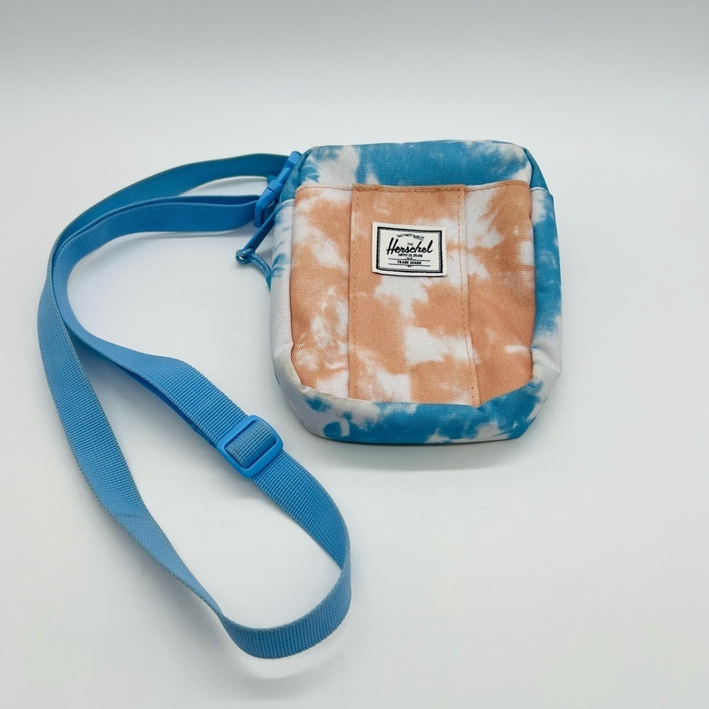Herschel Supply Company Blue and Salmon Tie-Dye Mini Crossbody Bag